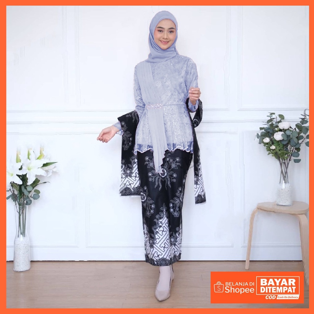 Kebaya modern wisuda tunangan lamaran couple murah remaja seragam seragaman sarimbit allsize - Anjela Pager