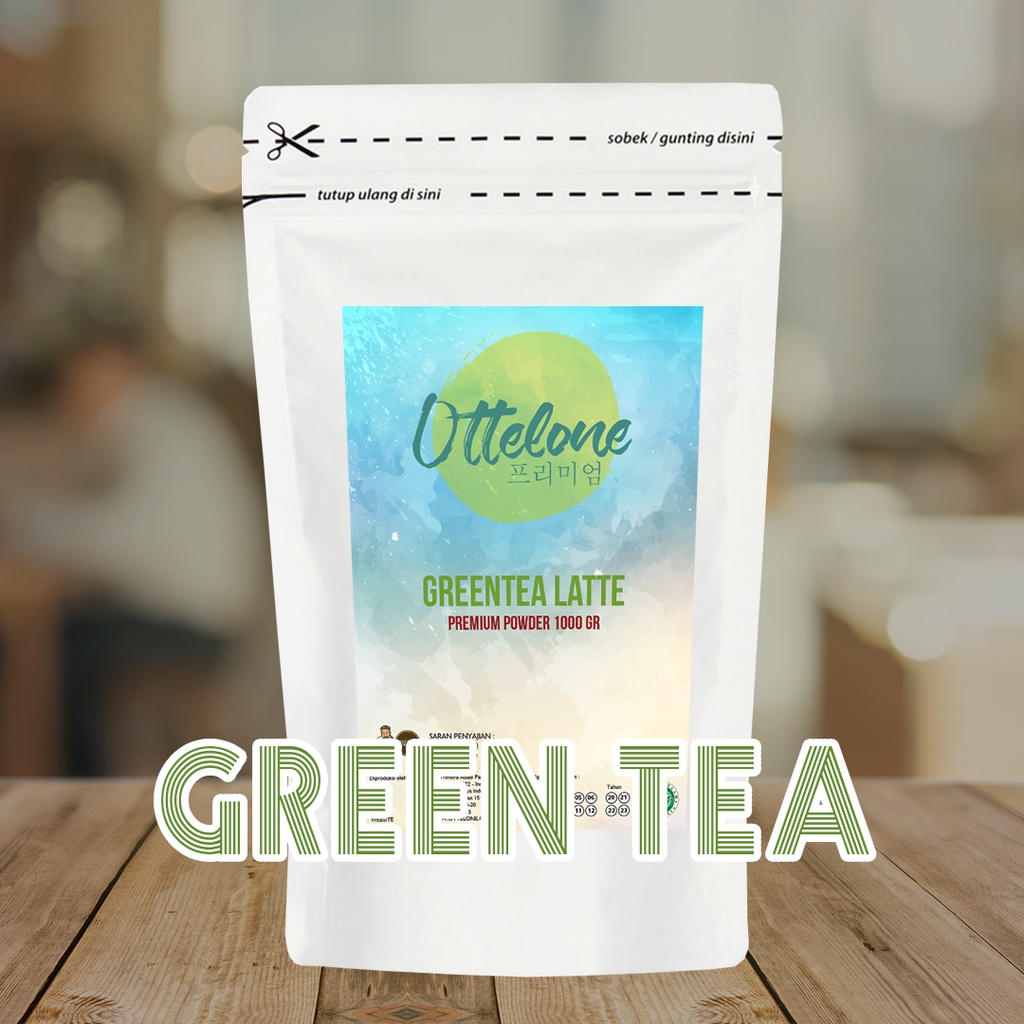 

Powder GREEN TEA LATTE 1000gr Bubuk Minuman Premium Halal Merk OTTELONE
