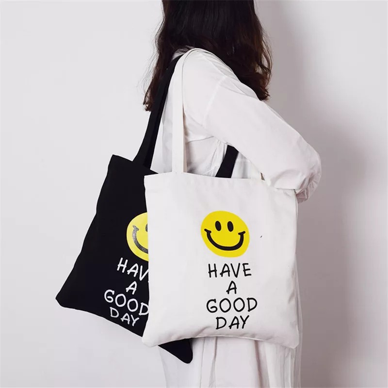 TAS TOTEBAG KANVAS | TAS SELEMPANG WANITA | TAS TOTEBAG STYLISH | TAS TOTEBAG KANVAS HAGD