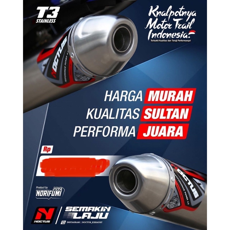 KNALPOT CRF 150 T3 NOCTUS NORIFUMI