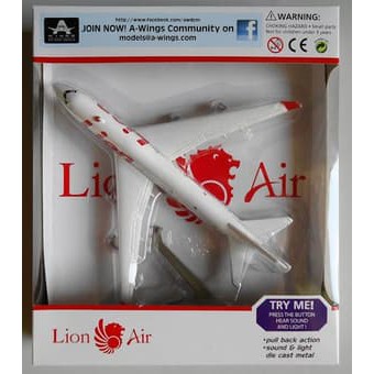 Miniatur Pesawat Garuda - Diecast Pesawat Jet - Diecast Pesawat A Wings 1:400 Lion Air Produk