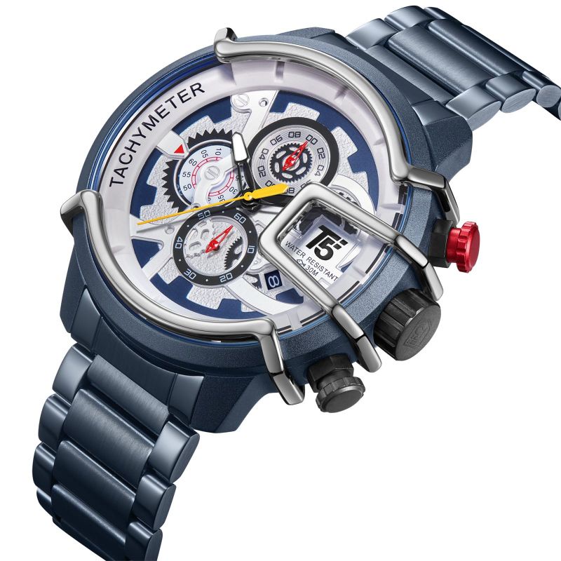 JAM T5 H 3838 ORIGINAL JAM TANGAN PRIA T5 H3838 TAHAN AIR CRONO AKTIF