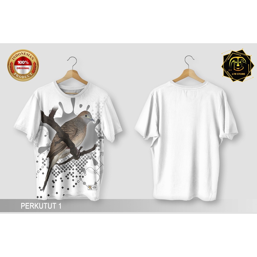 [ BAYAR DI TEMPAT ] BAJU PRINTING GAMBAR BURUNG PERKUTUT 1 - KAOS DISTRO ORIGINAL MOTIF HEWAN BINATA