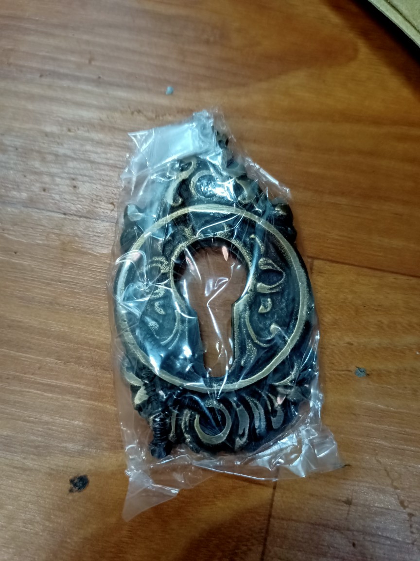 2pcs Lubang Kunci Pintu Kuningan - Lubang Kunci Motif Gunungan - Lubang Kunci Kuningan