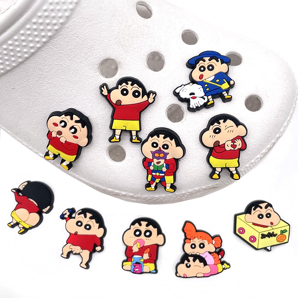 Crayon Shin-chan croc Untuk Dekorasi Sepatu / Gelang / Hadiah / Pesta