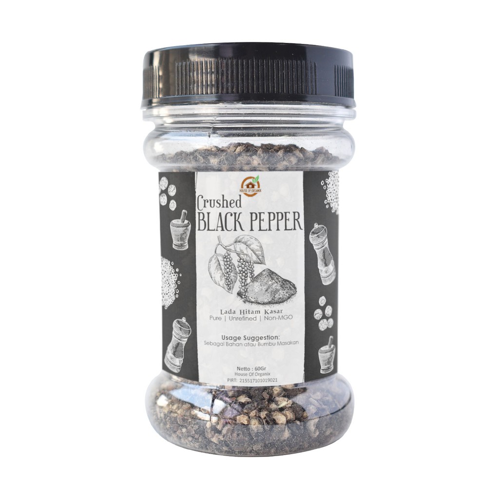 House Of Organix Crushed Black Pepper 60 Gr