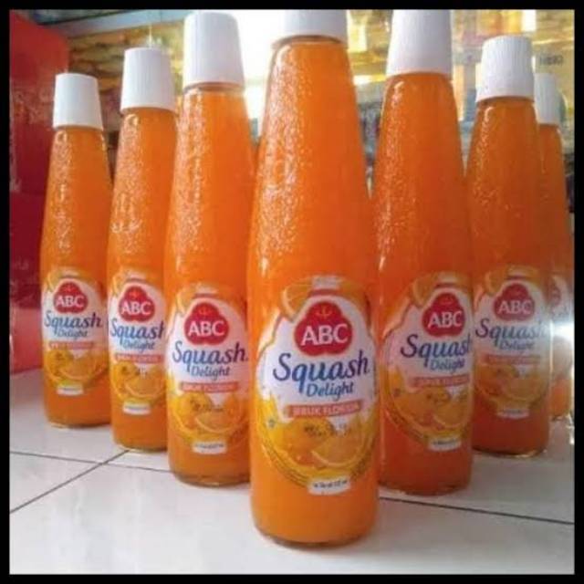 Abc syrup squash rasa orange/leci/special melon/cocopandan botol 525mL