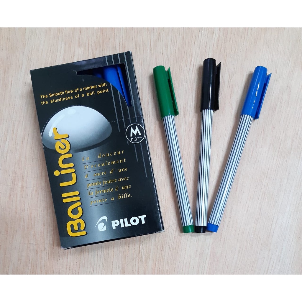 

BALLINER PILOT PULPEN BALLPOINT TANDATANGAN 0.8 MM BOLDLINER BOLINER ASLI ORI