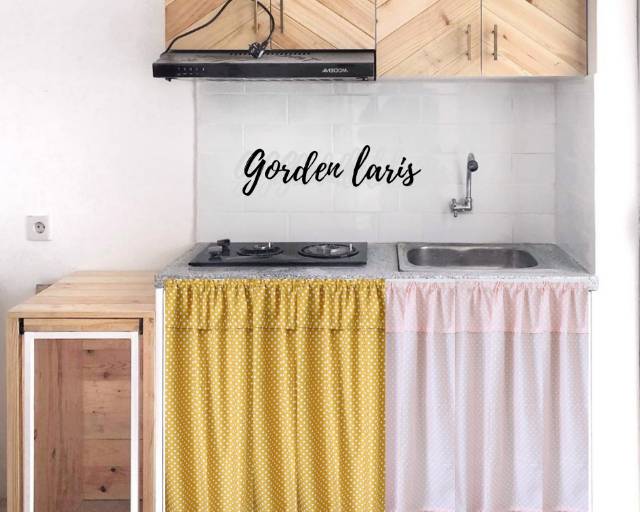 Gorden penutup kolong dapur uk L 100 x T 75-7