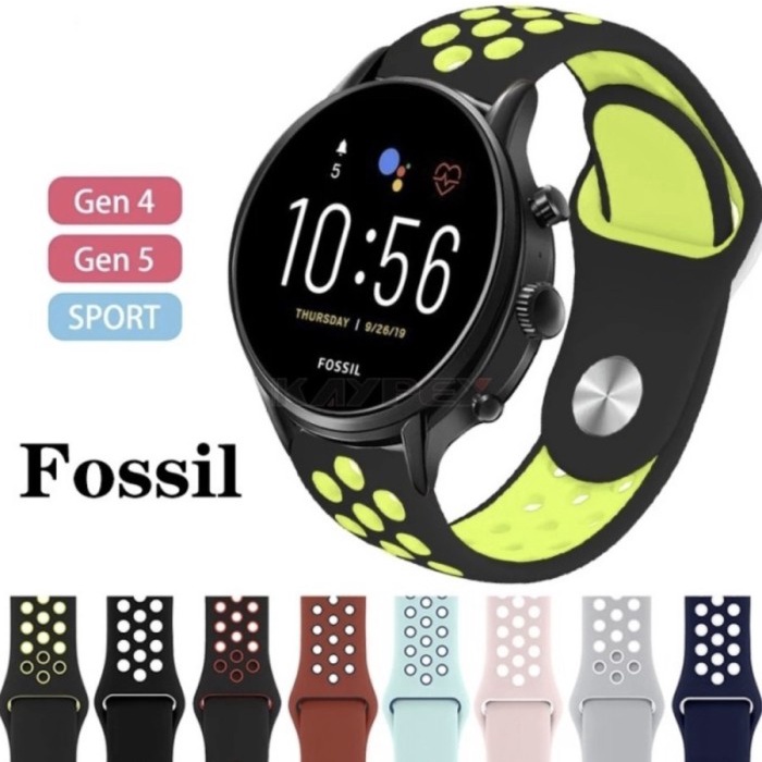 TALI JAM NIKE SILIKON RUBBER 22MM STRAP FOSSIL SMART WATCH GEN 4 5