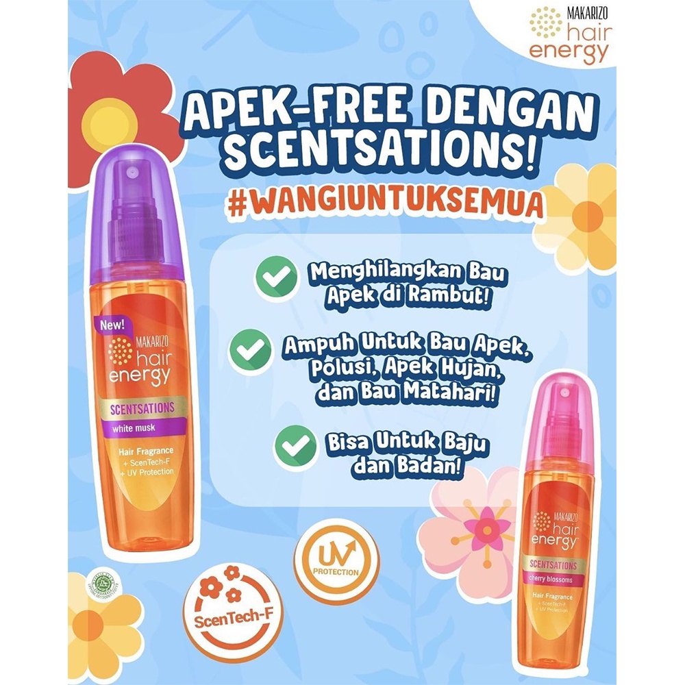 ❤ BELIA ❤ MAKARIZO Hair Energy Scentsations Hair Fragrance 30mL 100mL | Parfum Rambut Mist Perfume | BABY BUNNY