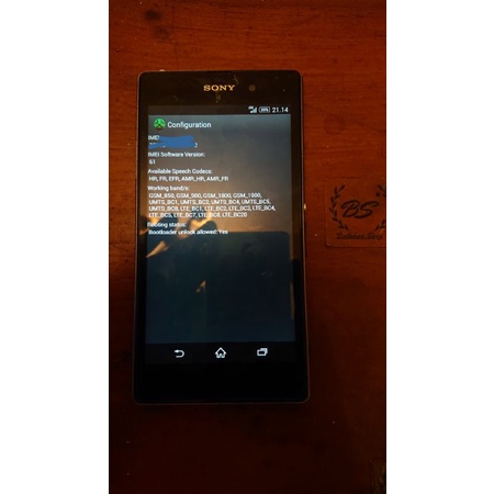 mesin sony z1 big global normal