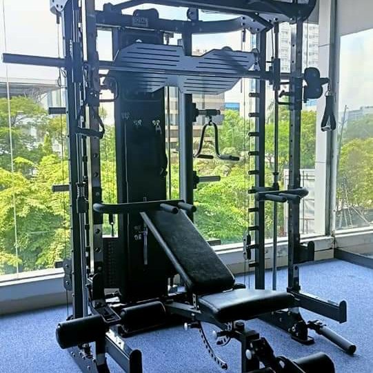 Power rack Multi fungsi Smith machine Total