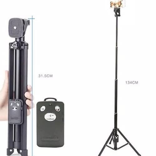 Tripod YUNTENG VCT-1688 3in1 MONOPOD TRIPOD TONGSIS BLUETOOTH REMOT ORIGINAL(M8X3) Tripot 3 in 1 Tri