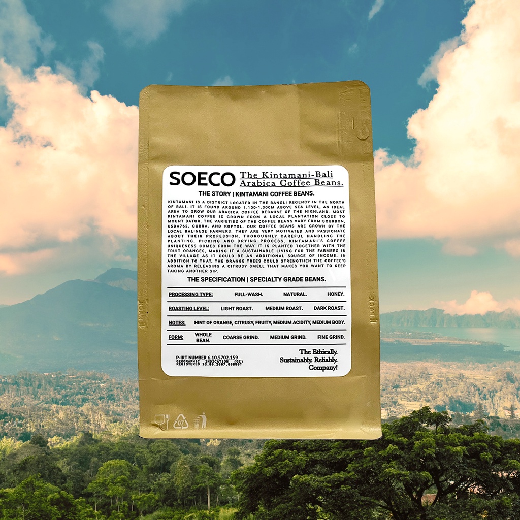 

SOECO Arabica Kintamani Bali Specialty Grade Coffee Beans - Natural Process
