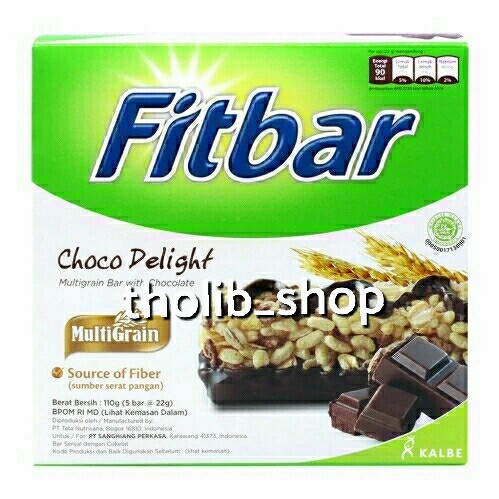 

fitbar choco delight multigrain bar with chocolate 110gr