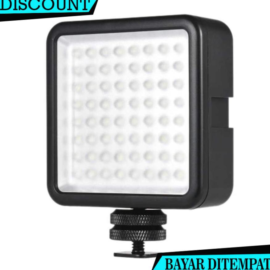 (BAYAR DITEMPAT) FLASH KAMERA LED 64 VIDEO LIGHTING CANON NIKON SONY A7 NA2786