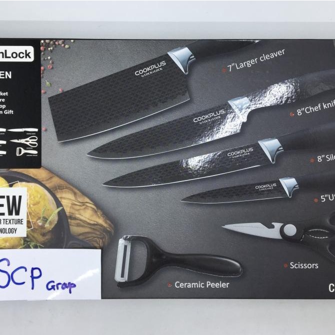 PISAU SET LOCK N LOCK ISI 6 PREMIUM NEW SERIES ORIGINAL