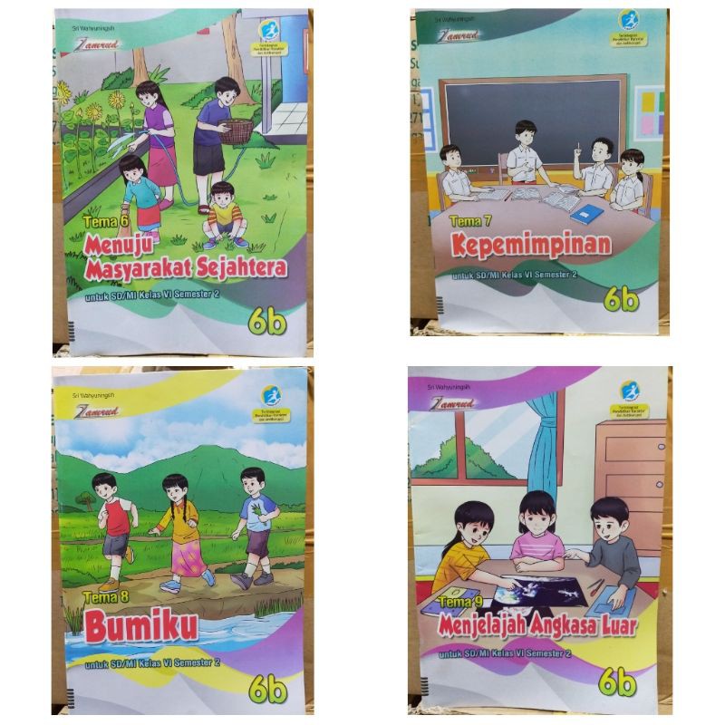 LKS Tematik Zamrud SD Kelas 6 Semester 2 Tema 6,7,8,9 Kurtilas