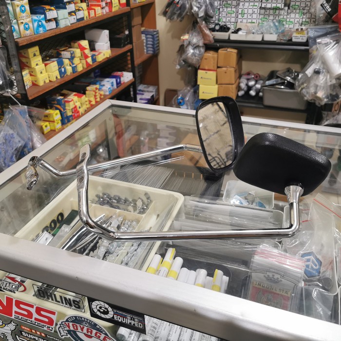 Spion Pet Classic Chrome Batang Langsung Vespa PTS Special Super Sprint PX PS PXE Spartan Strada Exc