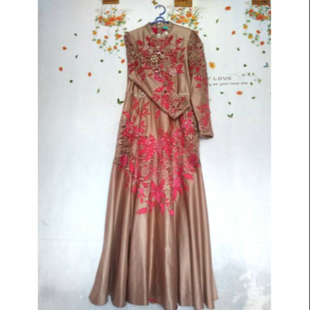 Preloved Gamis Elizabeth Winsby gamis pesta gamis brokat gamis bordir gamis mewah