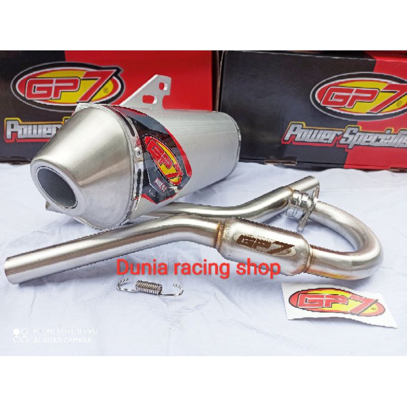 Knalpot GP7 MAX 4.1 KLX 150 CRF 150 WR 155 DTracker 150 Fullsystem jaminan Original GP7