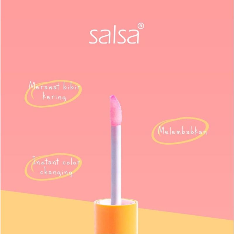 SALSA Lip Glow Serum Lip Serum Cream Pemerah Pelembab Bibir Pria Wanita Anak Bpom Original