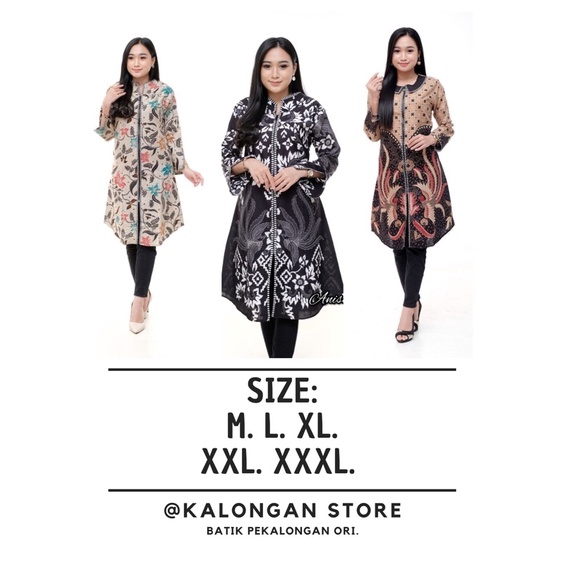 TUNIK BATIK PEKALONGAN / TUNIK / TUNIK JUMBO / TUNIK KEKINIAN / TUNIK TERBARU / TUNIK KATUN / TUNIK 
