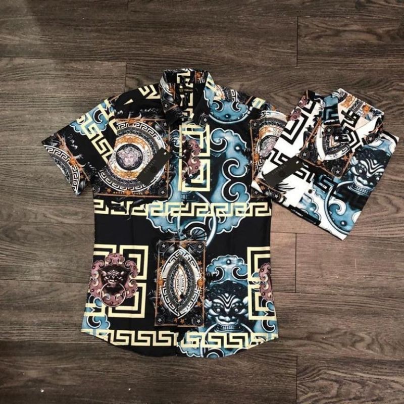 kemeja pria import quality versace