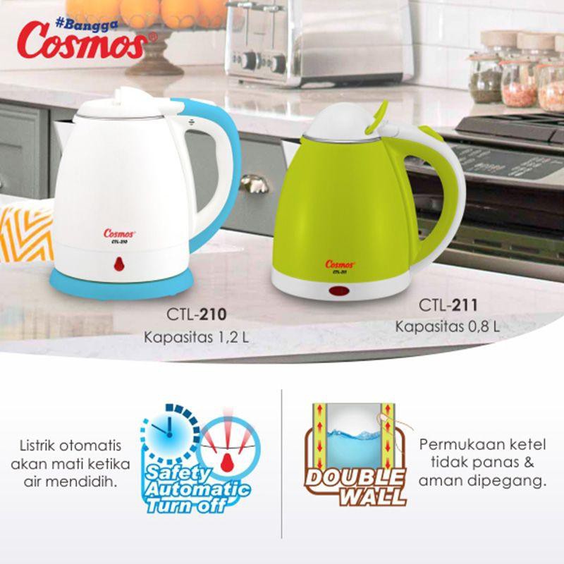 Cosmos Electric Kettle CTL-210 Teko Listrik CTL210