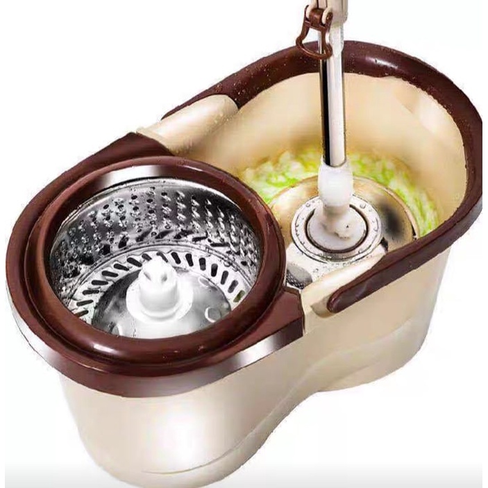 Spin Mop Alat Pel Lantai Super Mop Alat Pembersih Lap Pel BATAM