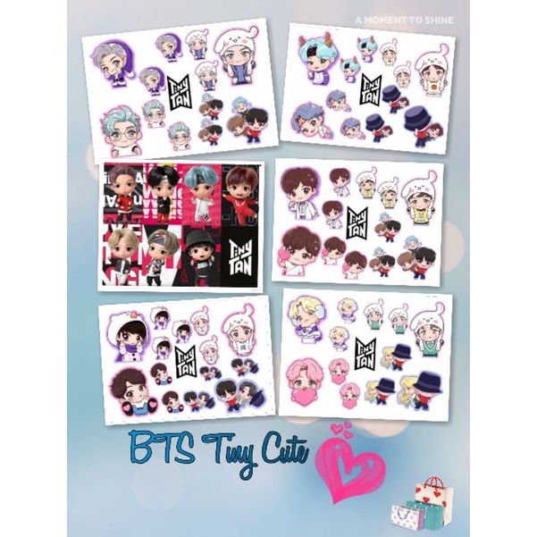 

Sticker Aesthetic K-Pop BTS TinyTan Cocok Untuk Jurnal, HP, Laptop dan Media tempel Lainnya.