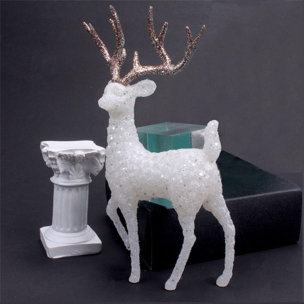 Top Crystal Deer Mainan Anak Rusa Mainan Tahun Baru Rumah Ornamen Natal