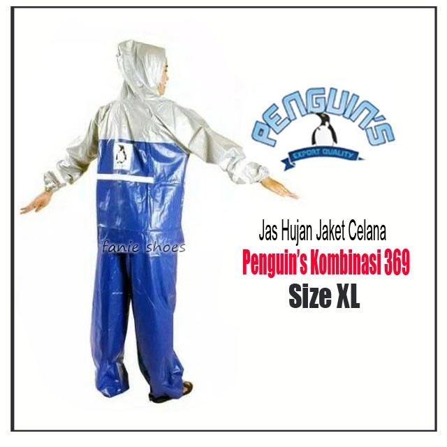 Jas Hujan Penguin's 369 XL Kombinasi / Jas Hujan Jaket Celana / Jas Hujan PVC