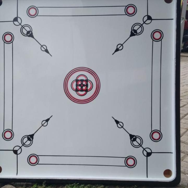 Bagus Banget.. Meja Karambol Besar 100 x 100 Cm Komplit Biji Dan Kristal