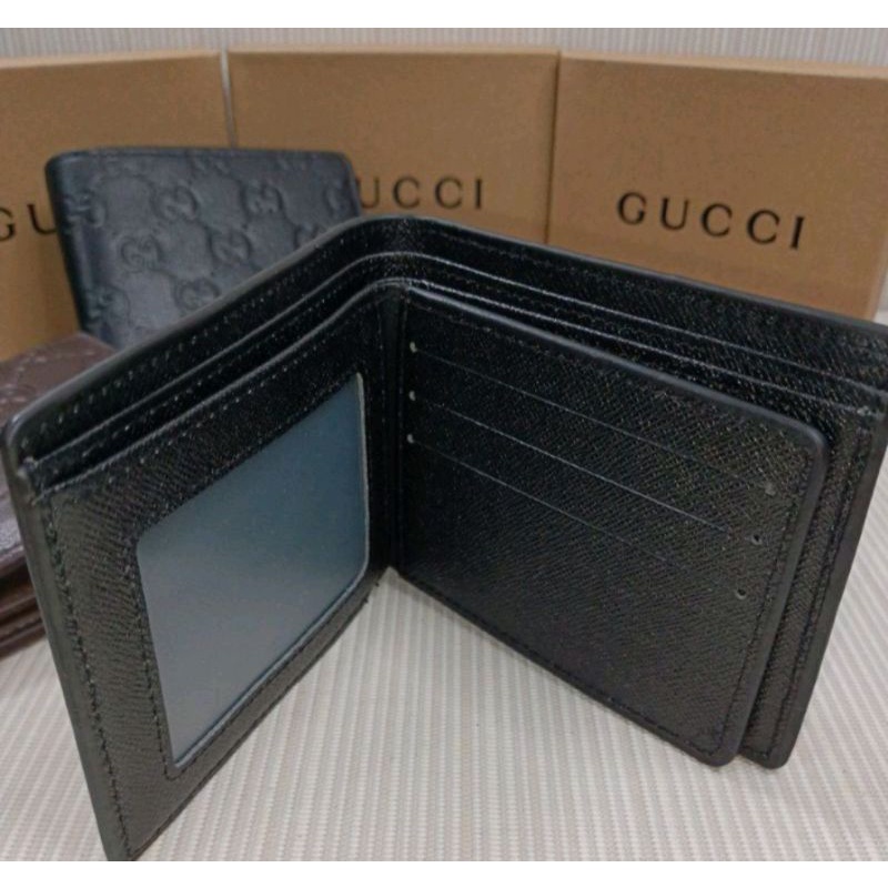 Dompet lipat pria import embos list hijau #8123