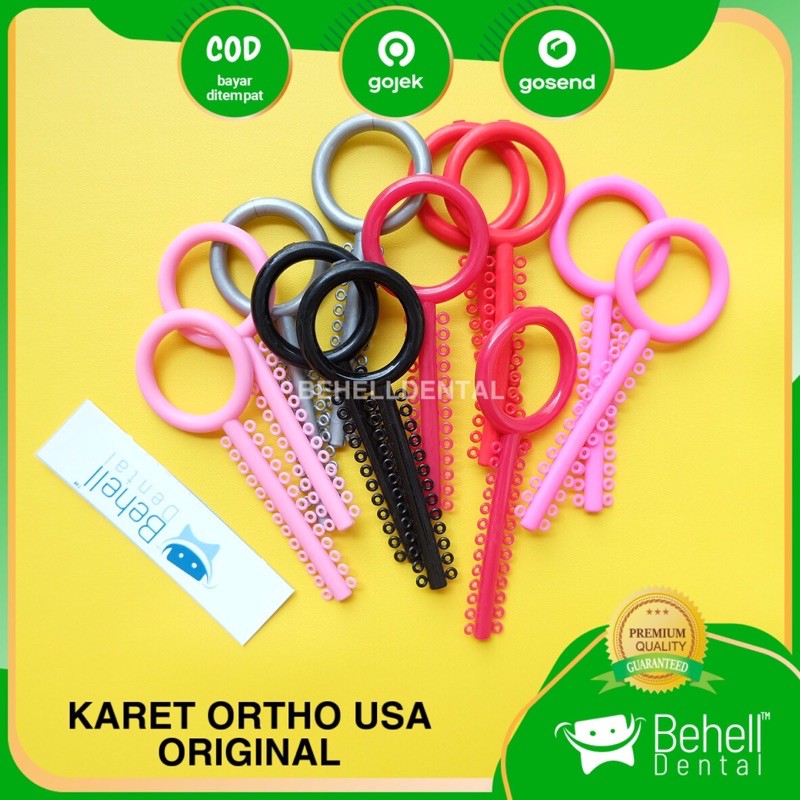 ORI KARET BEHEL AO - American orthodontics power o  motif ring premium high quality Ortho usa gigi