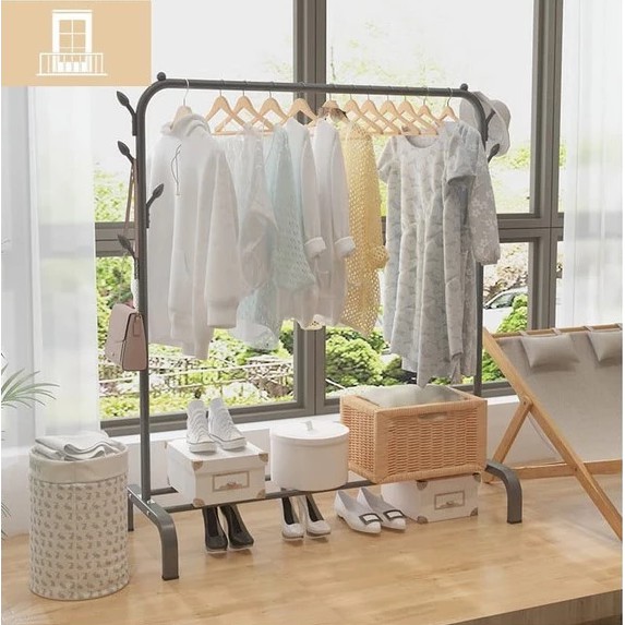 Rak Gantungan Baju / Topi / Tas / Tempat Sepatu / Clothes Hanger Rack Rak Pakaian