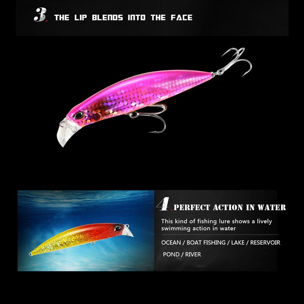 Top Minnow Baits Baits 30G 95mm Tackle Bermanfaat Musim Dingin Memancing Umpan Casting Panjang