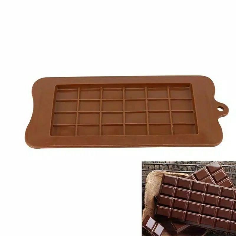 Cetakan Silikon Coklat Bar 24 Cavity