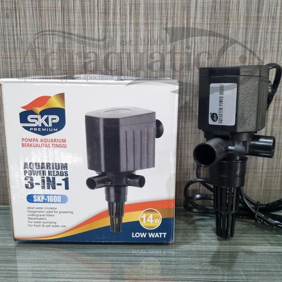 SKP-1600 POWER HEAD SUBMERSIBLE PUMP POMPA AIR CELUP FILTER AQUARIUM adr4q Juara