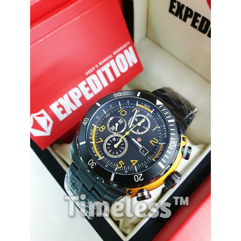 Jam Tangan Pria Expedition E 6795 M Black Yellow