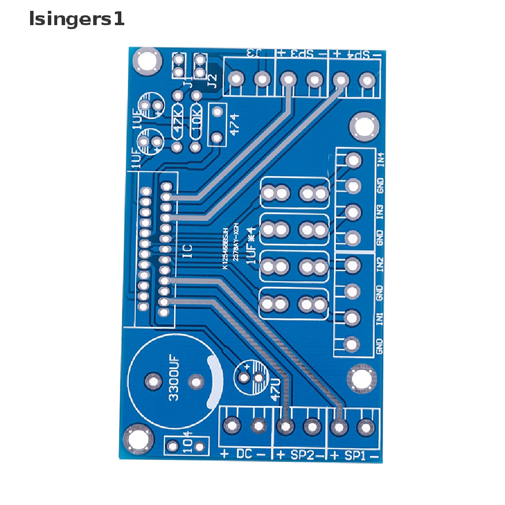 (lsingers1) Power Amplifier TDA7388 Empat channel 4x41W audio DC 12V Untuk PC / Mobil