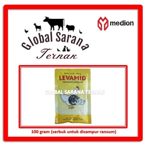 Levamid 100 gr (Obat Cacing Pita Ayam)