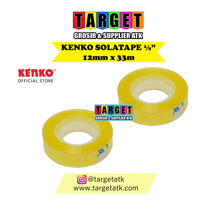 

Menakjubkan Kenko Stationery Tape 1/2Inch Bening 12Mm X 33M (12 Roll) Limited