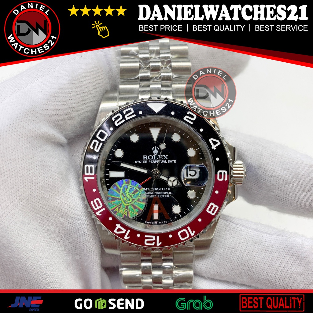 JAM TANGAN MODEL AAA+ Premium GMT MASTER II COCA-COLA JUBILEE (JAPAN GRADE AAA+)