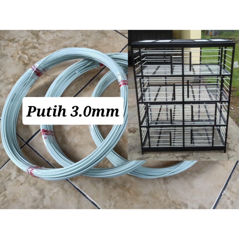Jual fiber putih 3mm untuk kandang, dongdang, layangan dll