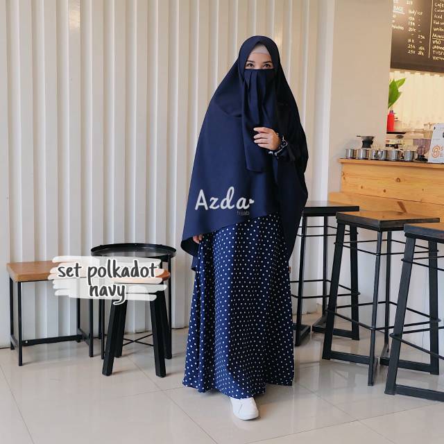 Gamis set polkadot by azda