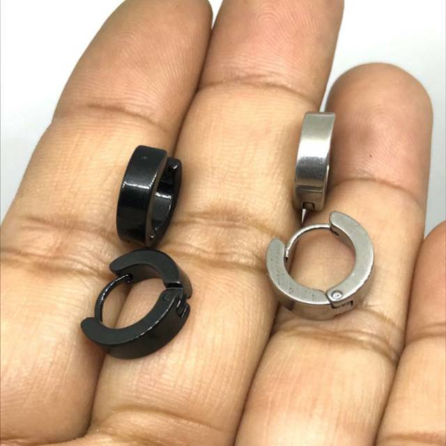 Anting titanium anting catok anting fashion wanita anting klip anting ring