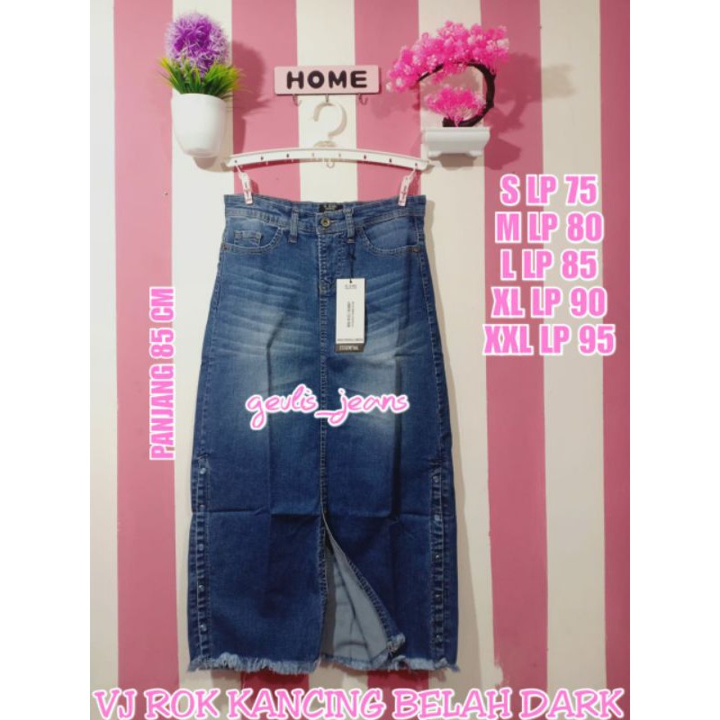 VJ ROK JEANS ORIGINAL KANCING BELAH DARK